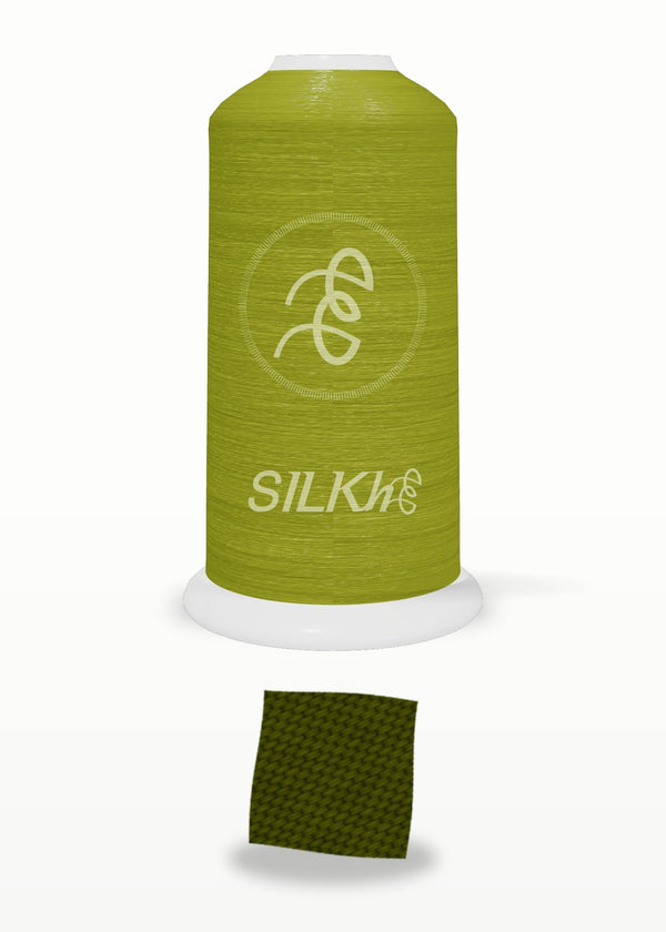 SILKhee 5388 Dark Olive polyester embroidery thread 40wt cone