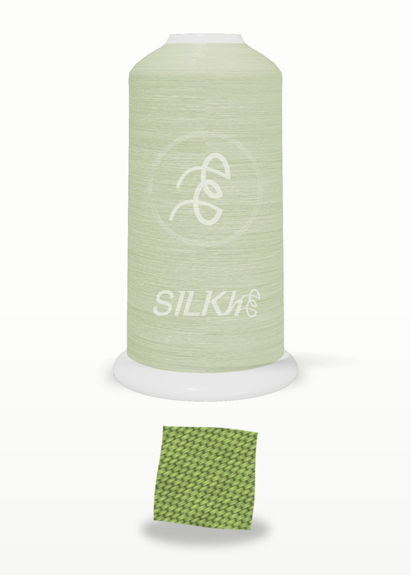 SILKhee 5391 Celery polyester embroidery thread 40wt cone