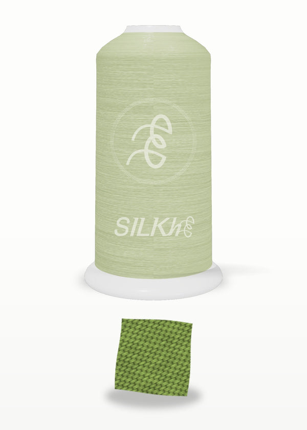 SILKhee 5393 Peridot polyester embroidery thread 40wt cone