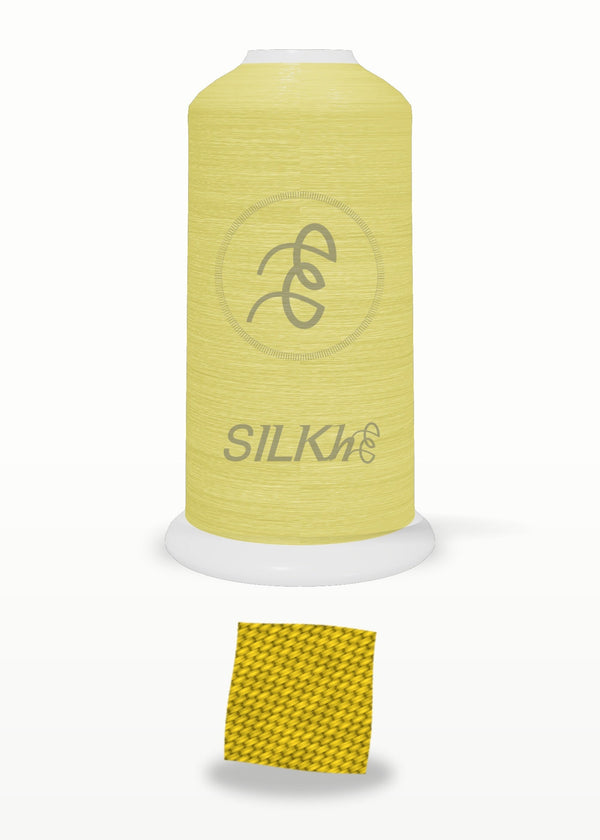 SILKhee 5401 Saffron Gold polyester embroidery thread 40wt cone