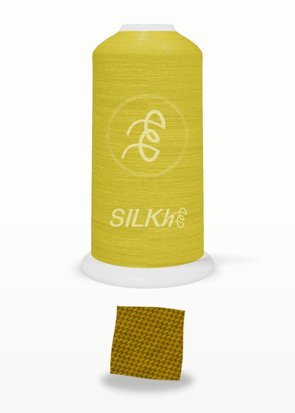 SILKhee 5404 Dark Saffron polyester embroidery thread 40wt cone