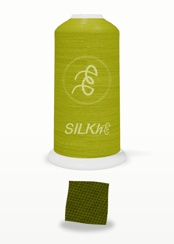 SILKhee 5410 Dark Army polyester embroidery thread 40wt cone