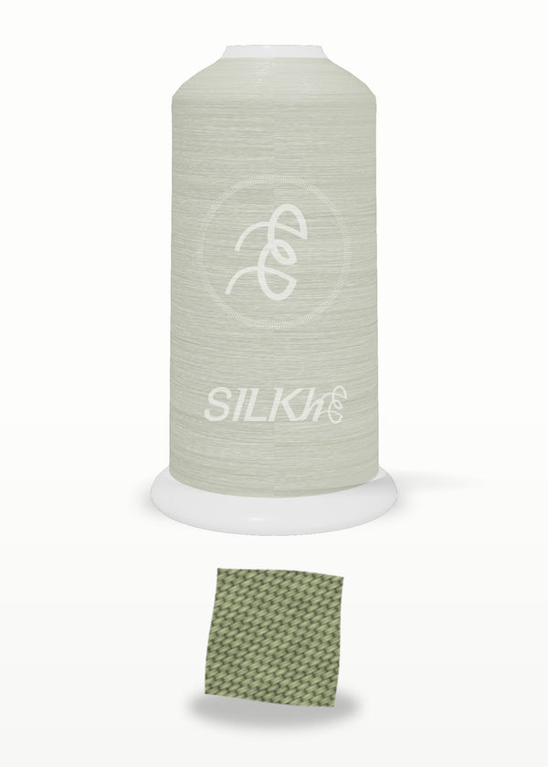 SILKhee 5423 Soft Sage polyester embroidery thread 40wt cone
