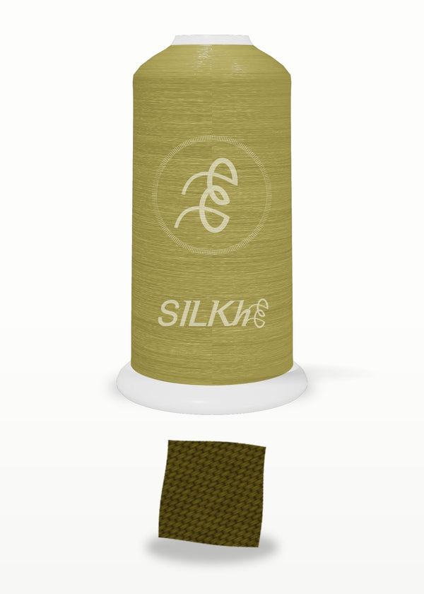 SILKhee 5433 Dark Khaki polyester embroidery thread 40wt cone