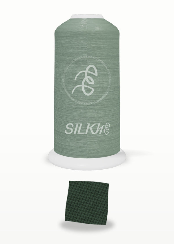 SILKhee 5450 Deep Moss polyester embroidery thread 40wt cone