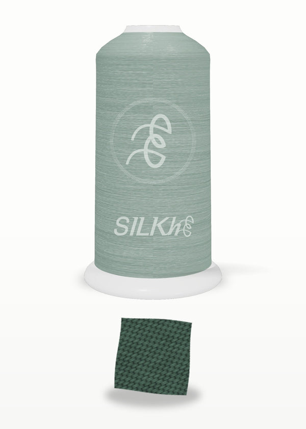 SILKhee 5452 Teal Forest polyester embroidery thread 40wt cone
