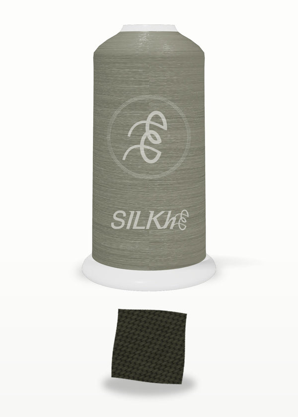 SILKhee 5454 Olive Drab polyester embroidery thread 40wt cone