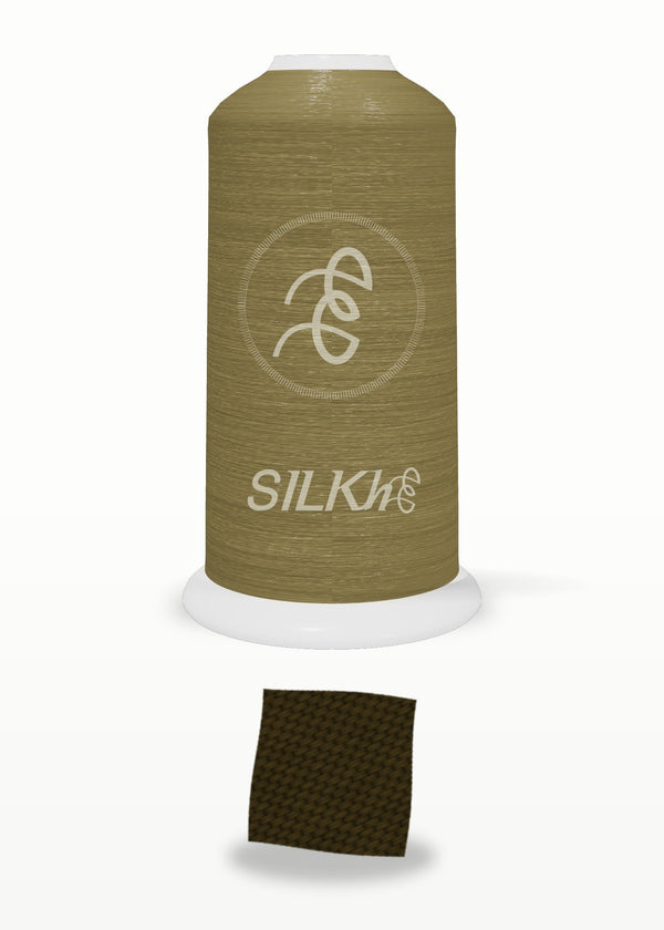 SILKhee 5455 Dark Umber Stone polyester embroidery thread 40wt cone