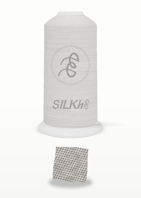 SILKhee 5461 Pearl Grey polyester embroidery thread 40wt cone