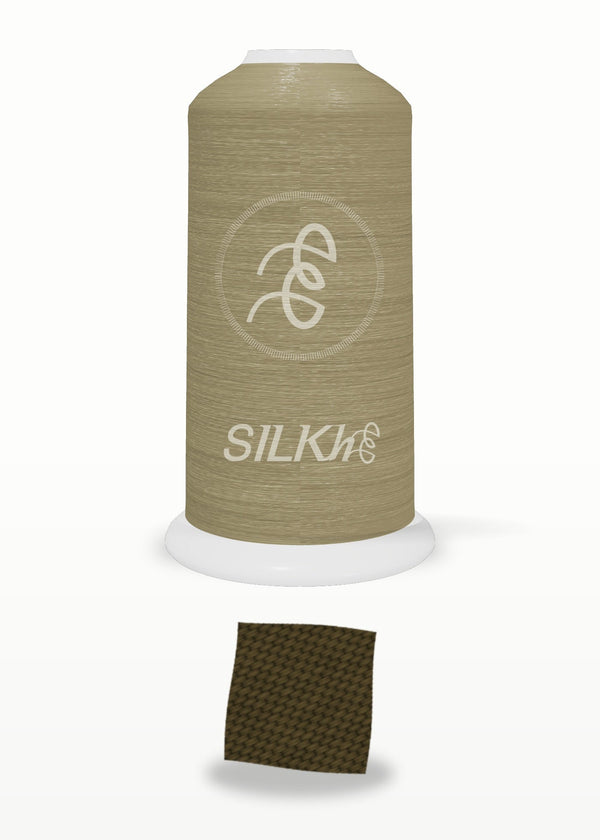 SILKhee 5473 Dark Bracken polyester embroidery thread 40wt cone