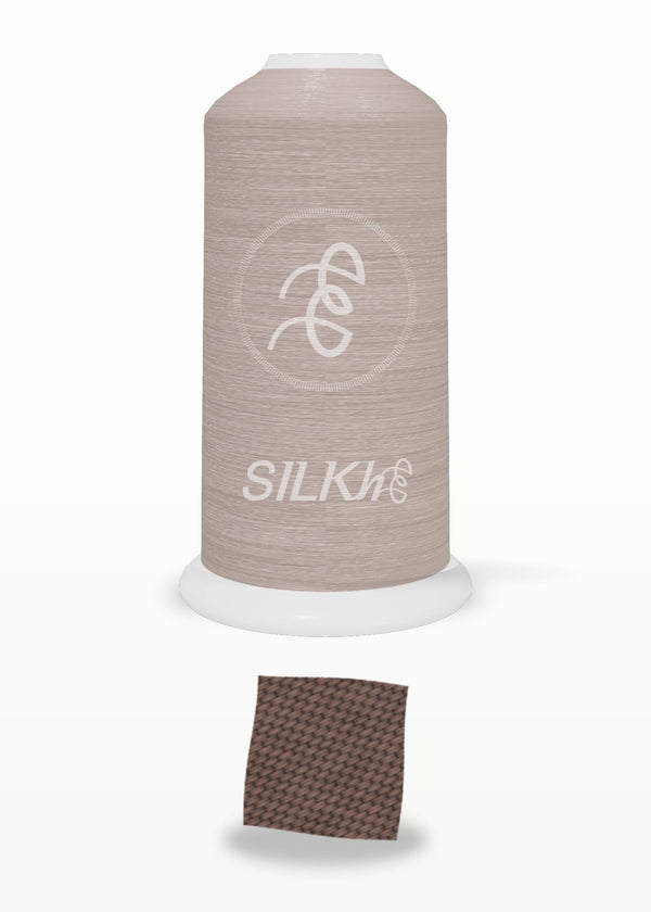 SILKhee 5489 Rosewood Brown polyester embroidery thread 40wt cone