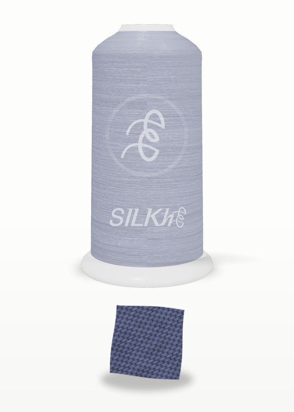 SILKhee 5500 Blue Mirage polyester embroidery thread 40wt cone