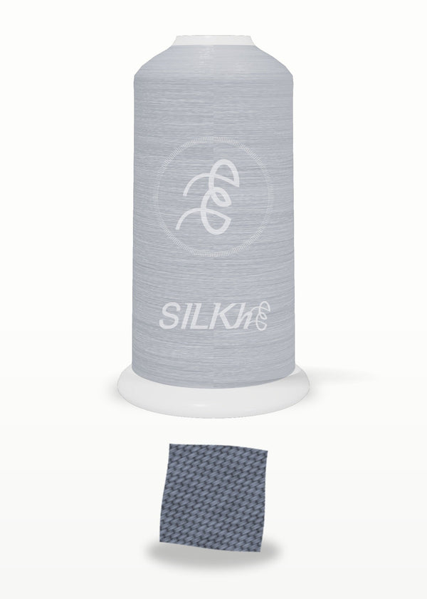 SILKhee 5502 Blue Smoke polyester embroidery thread 40wt cone