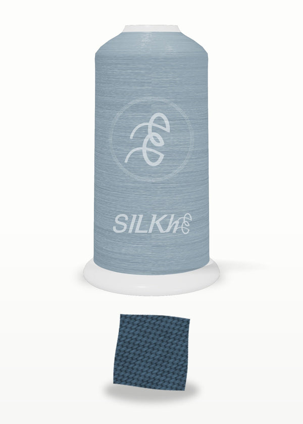 SILKhee 5521 Deep Teal Shadow polyester embroidery thread 40wt cone