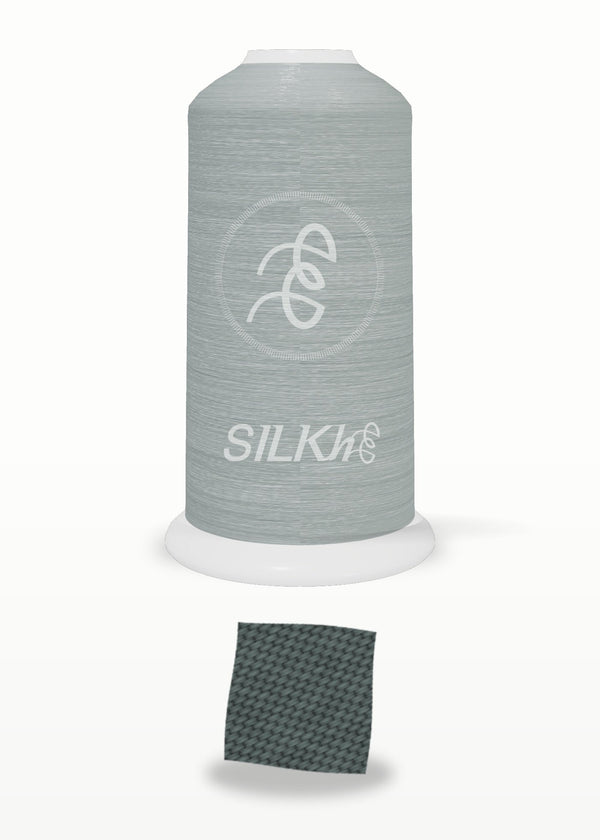 SILKhee 5523 Dark Teal Mist polyester embroidery thread 40wt cone
