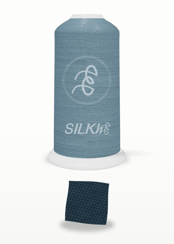SILKhee 5527 Dark Sea polyester embroidery thread 40wt cone