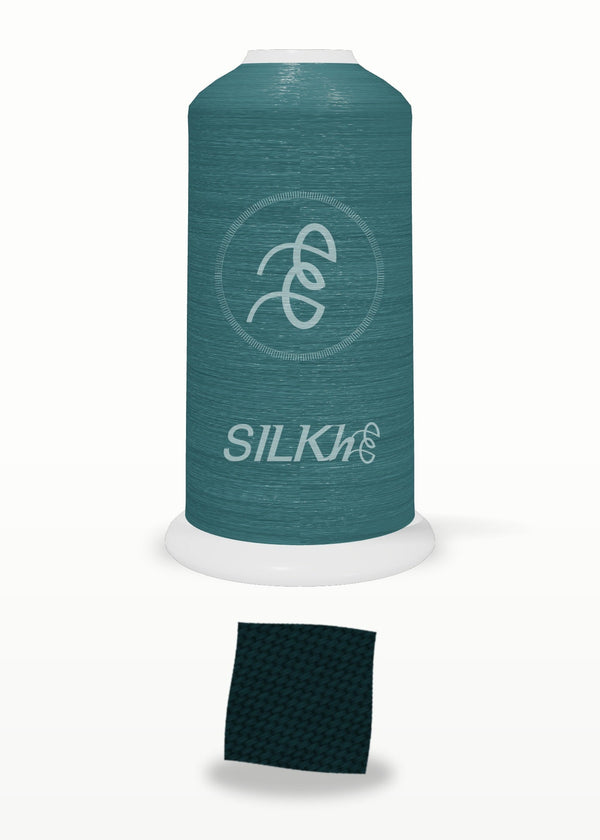 SILKhee 5531 Dark Abyss polyester embroidery thread 40wt cone