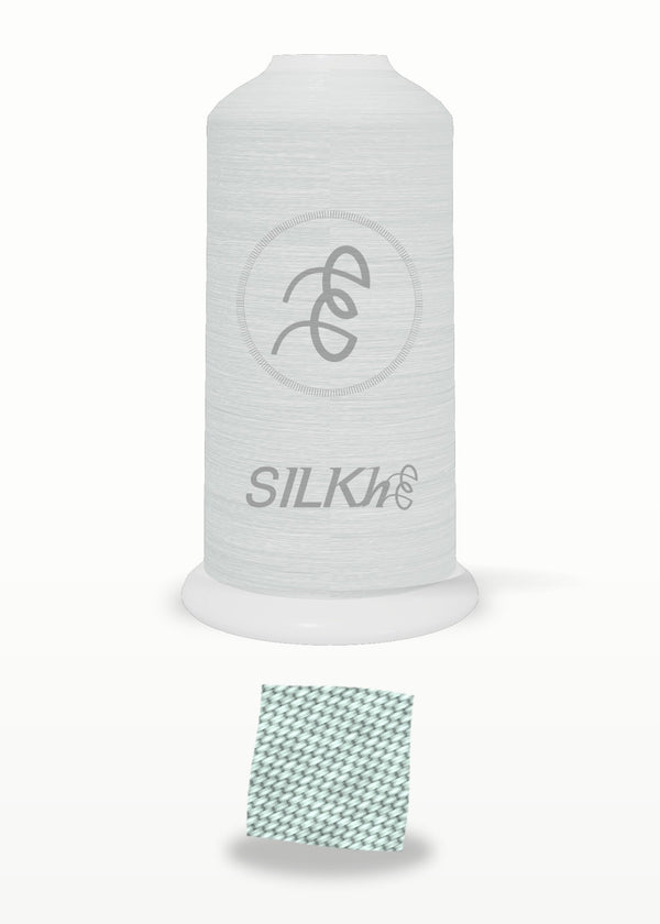 SILKhee 5533 Pale Teal Mist polyester embroidery thread 40wt cone