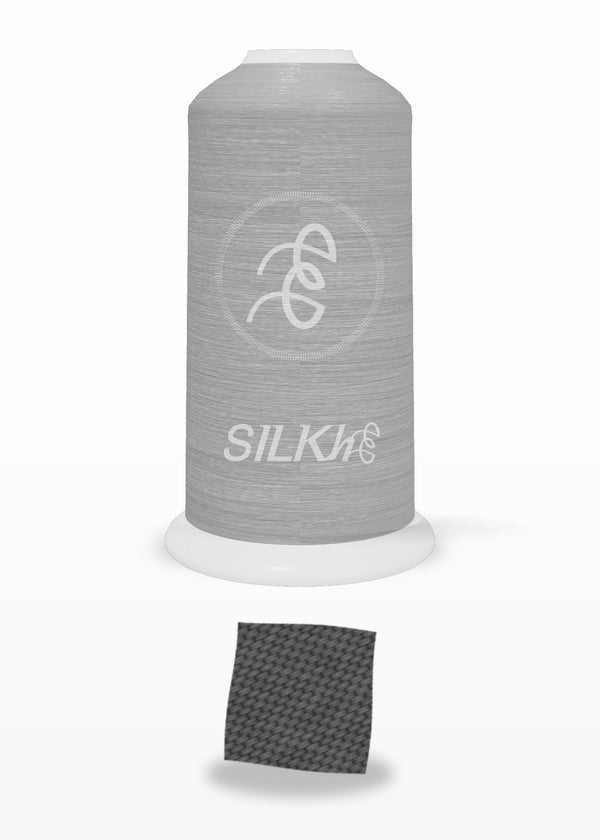 SILKhee 5551 Pewter Grey polyester embroidery thread 40wt cone
