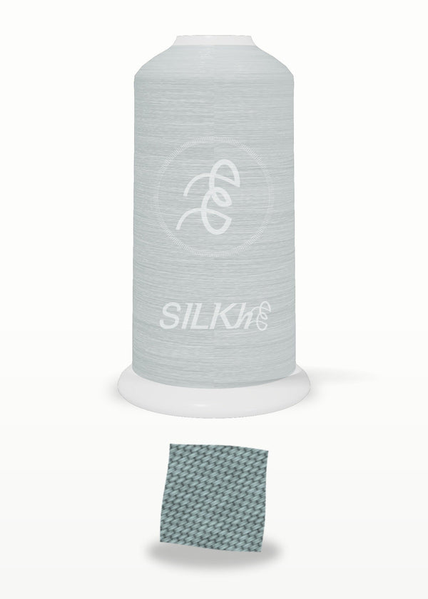 SILKhee 5554 Gray Mist polyester embroidery thread 40wt cone