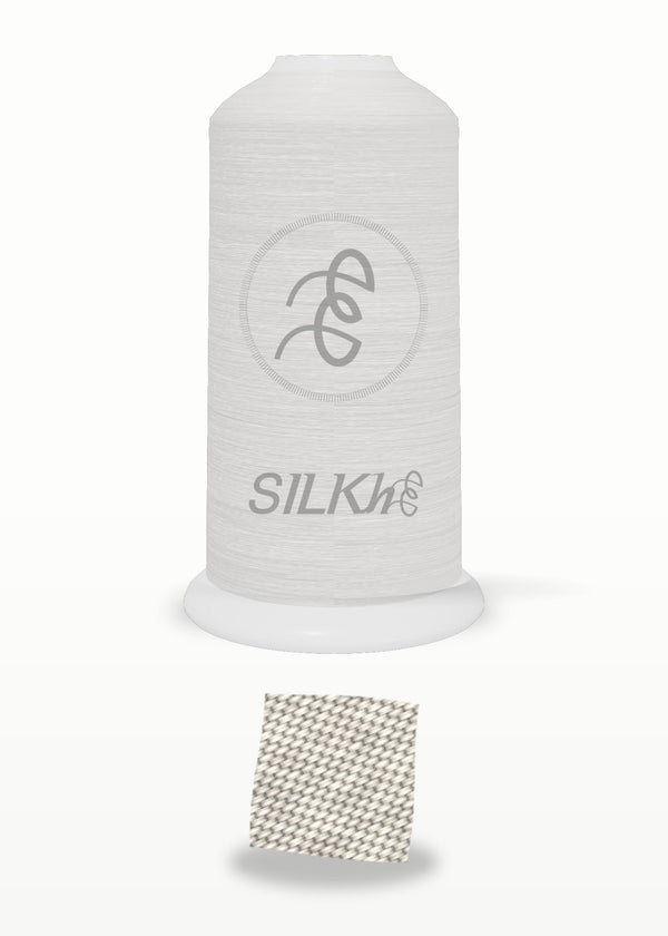 SILKhee 5556 Egret polyester embroidery thread 40wt cone