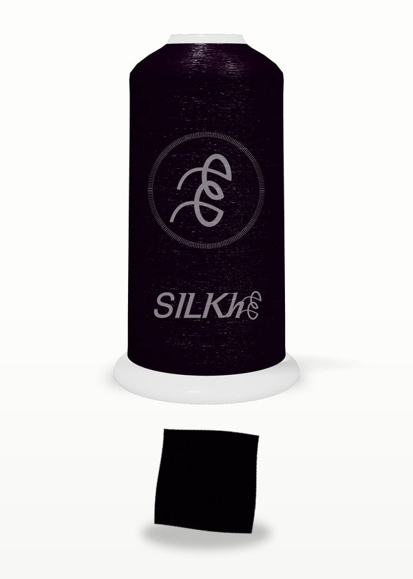 SILKhee 5570 Onyx polyester embroidery thread 40wt cone